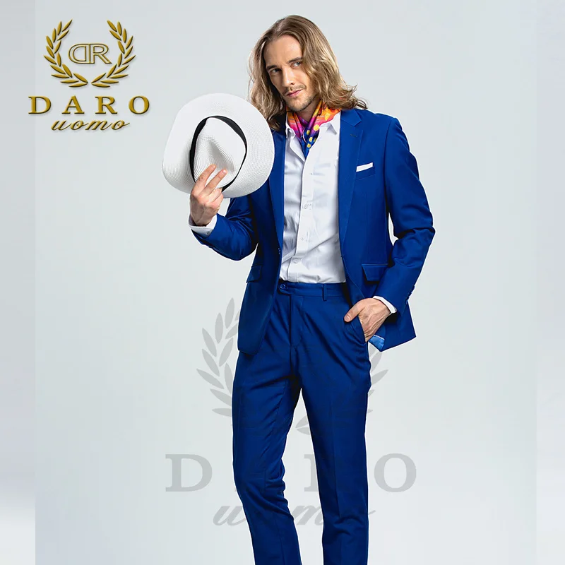

DARO 2019 Men'ssuit New Work Slim Fit One Button Suits Jacket and Pantsr Classic Wedding Business DARO8158