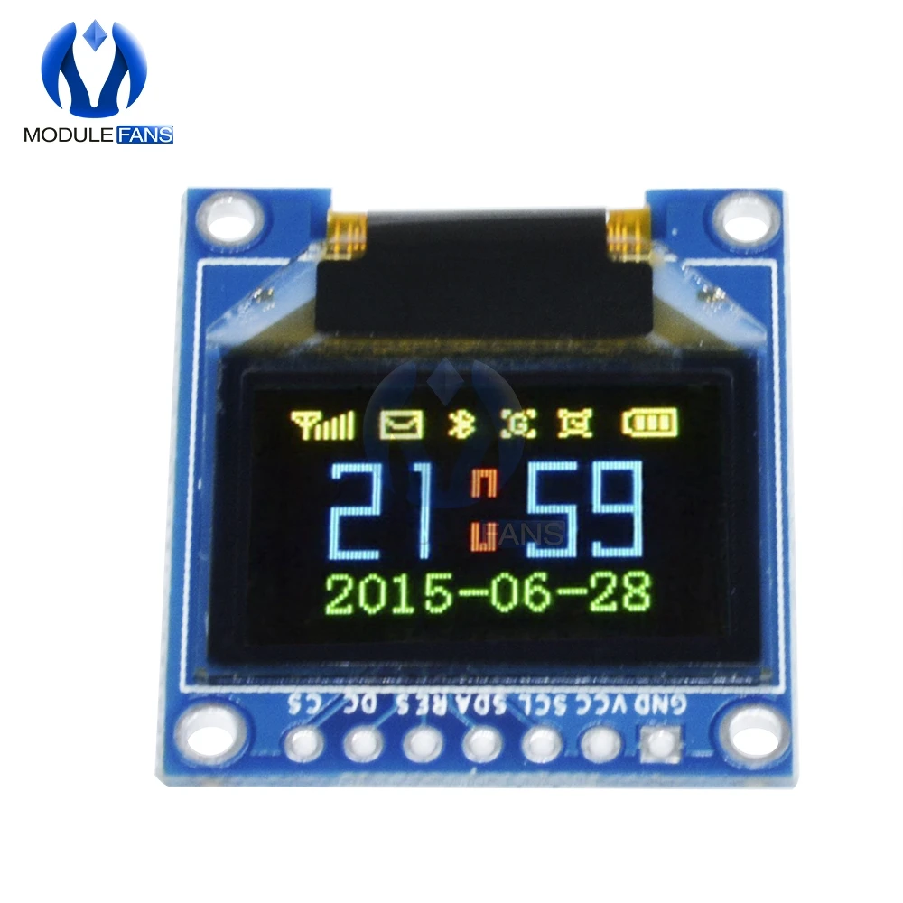 OLED дисплей модуль 0 95 дюймов 7pin полный цвет 65K ssd1331 3 v 5v серийный SPI маленький LCM для