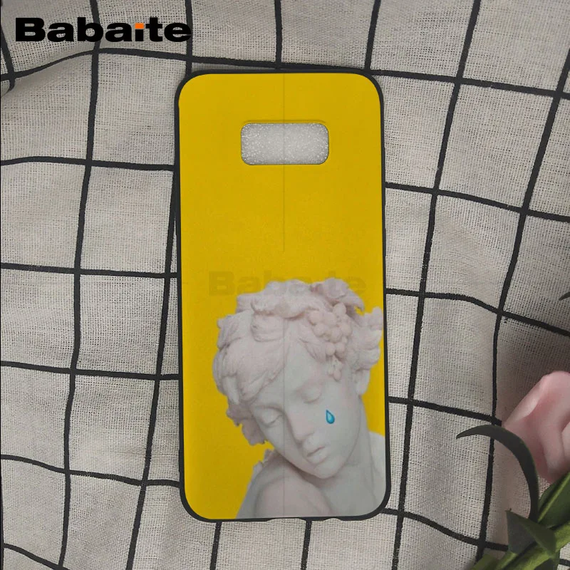 Чехол для телефона Medusa Vaporwave Glitch Art с изображением статуи Микеланджело Давида Samsung