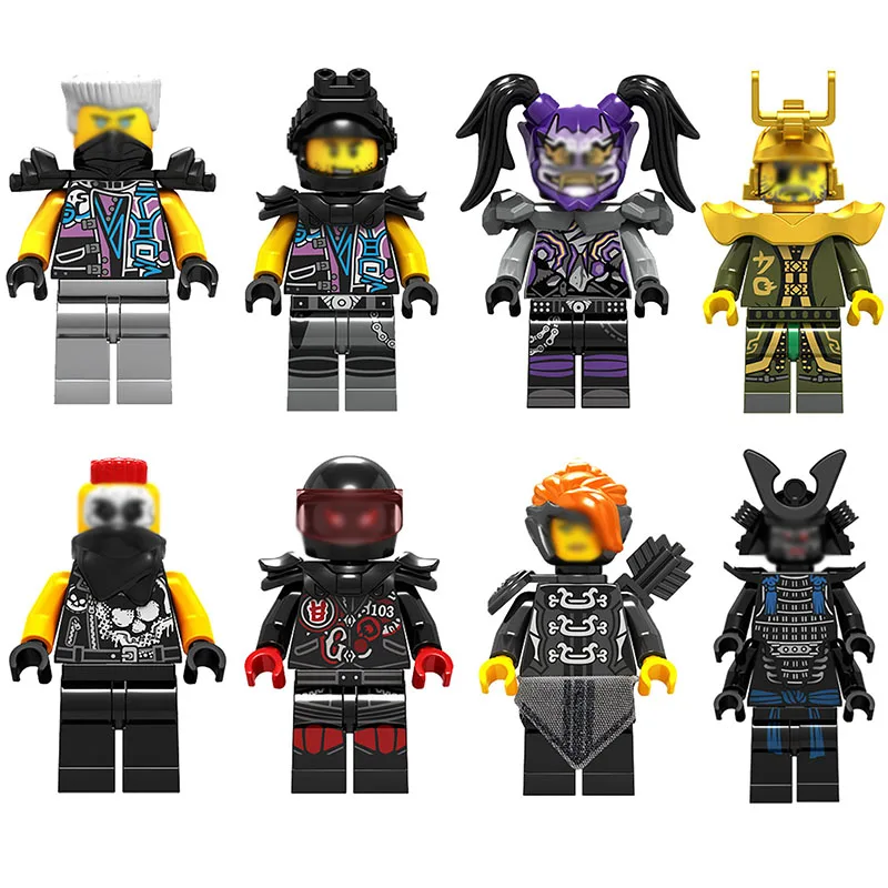 

Single Sale Ninjagoes Building Blocks Toys With Weapons Action Compatible with legoed Ninjagoes Bricks Figures Toys For Children