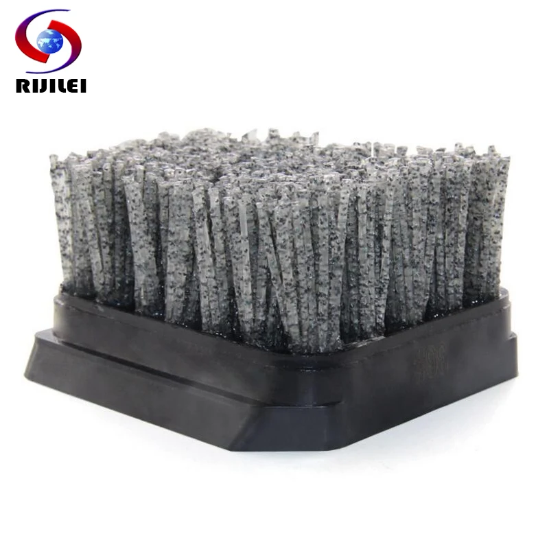 

RIJILEI 10PCS/Set Diamond Abrasive Brush Frankfurt Antique Abrasive Brush for Concrete Cleaning Marble Polishing Brush YG04