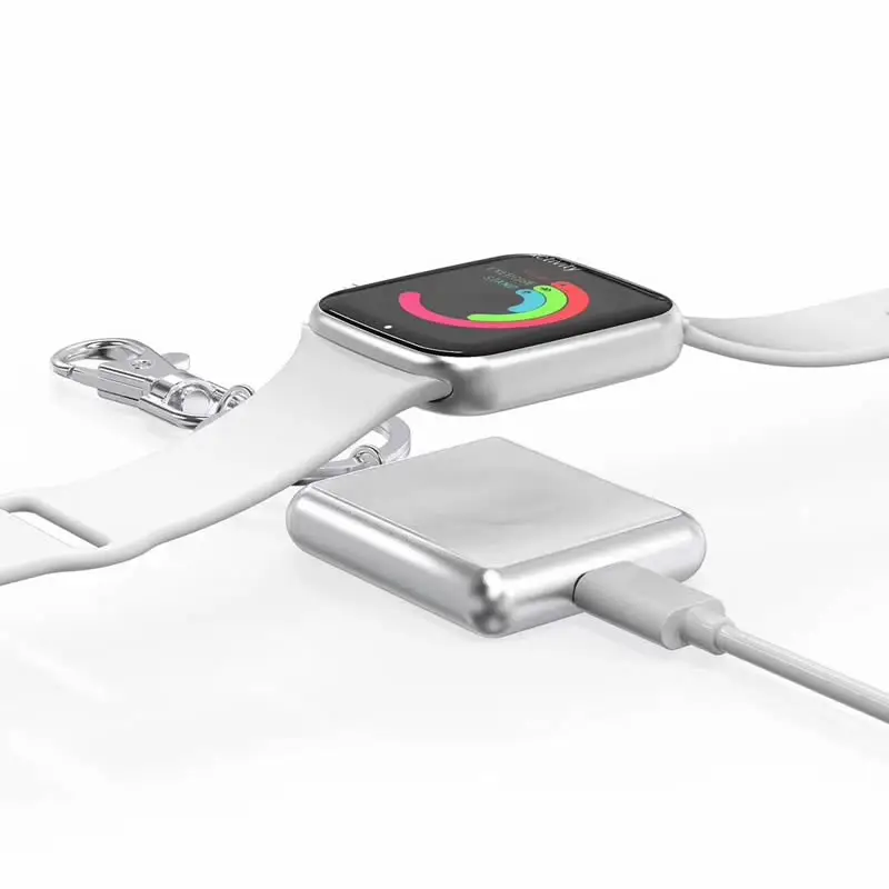 Кольцо для ключей магнитное Беспроводное зарядное устройство Apple Watch Series 4 3 2 1