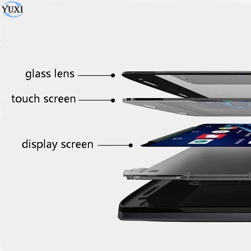 YuXi Сенсорная панель экрана для huawei mate 8 9 10 Pro замена сенсорного экрана передняя внешняя стеклянная крышка объектива. Без рамки