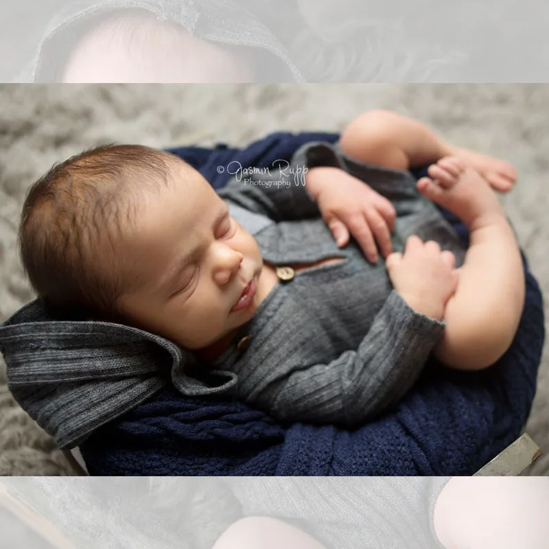 Recién Nacido fotografía utilería con capucha Romper manga larga recién nacido Niño conjunto fotografía accesorios bebé monos Bebe Fotos Romper Recién Nacido fotografía utilería con capucha Romper manga larga recién nacido Niño conjunto fotografía accesorios bebé monos Bebe Fotos Romper