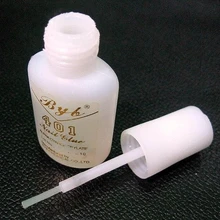 Nueva llegada de la decoración de uñas de arte suministros accesorios de diamantes dedo tabletas pegamento pegamento especial cepillo cinturón byb401 pegamento 10g