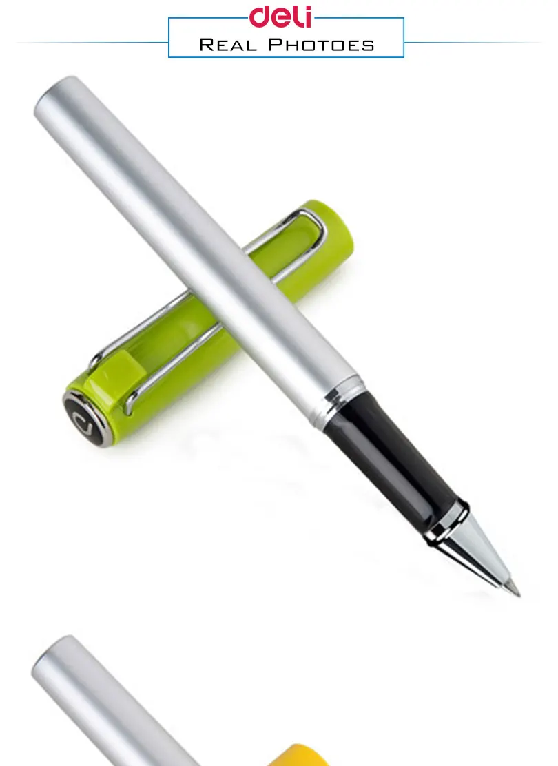 Escritório da Escola Grátis para Estudantes Deli Esferográfica Caneta Material Escolar Estacionário Metal Cristal Frete Canetas um 0.5mm 2 High Quality Material escolar e de escritório