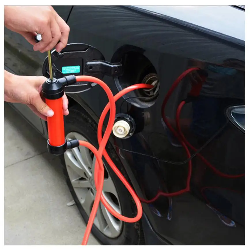 

Portable Manual Oil Pump Siphon Tube Car Hose Fuel Gas Extractor Transfer Sucker