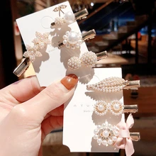 В Корейском стиле жемчужина бантом металлическая заколка для волос расческа для волос заколка для прически аксессуары инструменты для ухода за красотой