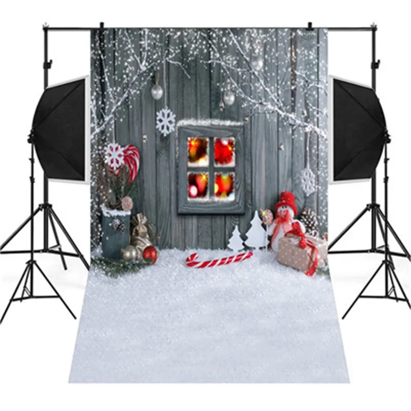 Рождественские фоны Снеговик винил 3x5FT фонарь фон фотостудия | Дом и сад