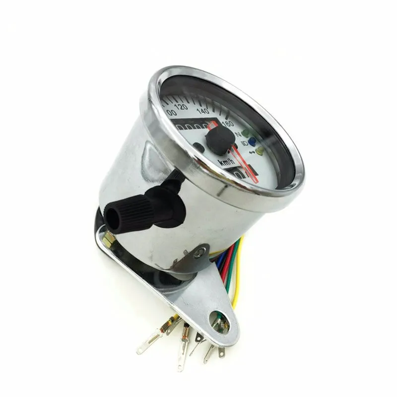 DC 12 V изменение мотоцикл Скорость ometer одометр мотоцикла Gauge ATV велосипед, скутер с подсветкой двойной Скорость метр светодиодный индикатор