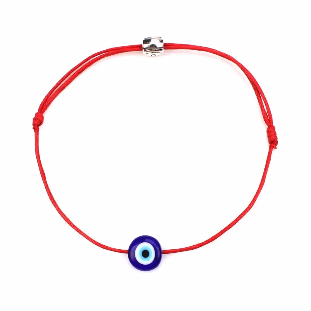 Браслеты Wish Card Lucky Evil Eye для женщин и мужчин красная веревка ручной работы