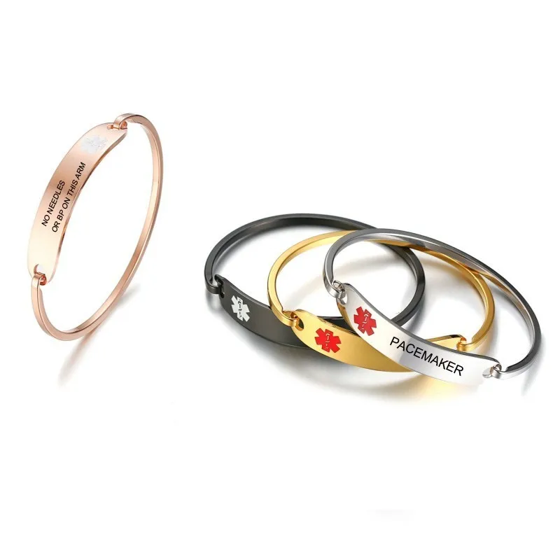 Женский Браслет манжета на заказ BangleType 1 медицинский оповещение о диабете ID