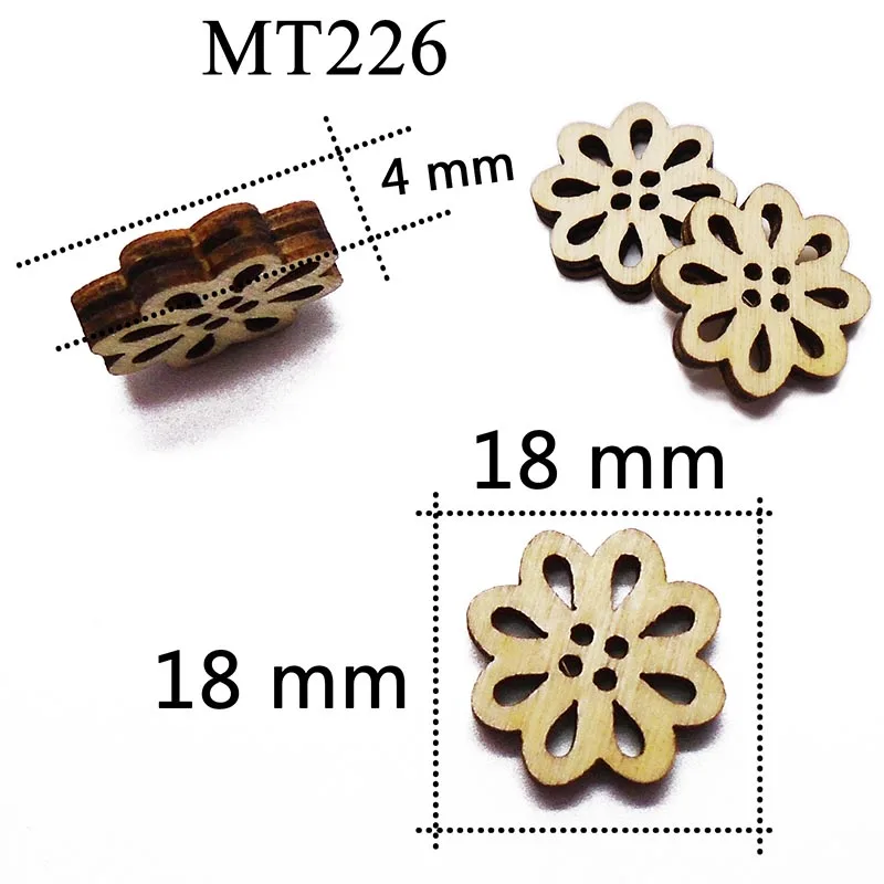 ZIEENE 10 шт 50 шт 100 шт Смешанные 9 видов стилей натуральный цвет детские Мультяшные деревянные пуговицы пошив скрапбукинга поделки для детей ручной работы - Цвет: MT226
