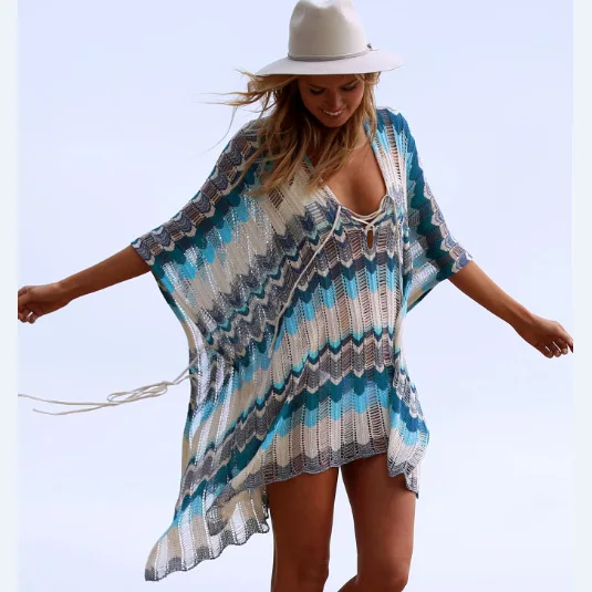 

SexeMara Women's Bathing Suit Cover Up for Beach Pool Swimwear Crochet Dress