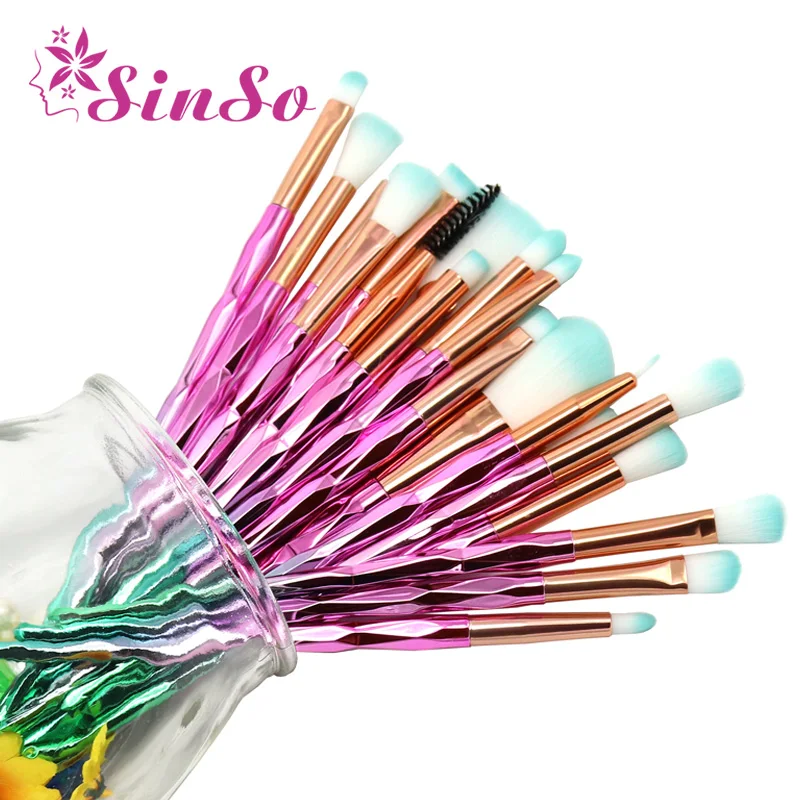 

SinSo 20PCS Unicorn Makeup Brushes Tool Professional Makeup Brush Set Kit Kabuki Foundation Powder Lip Eyeshadow Make Up Brushes