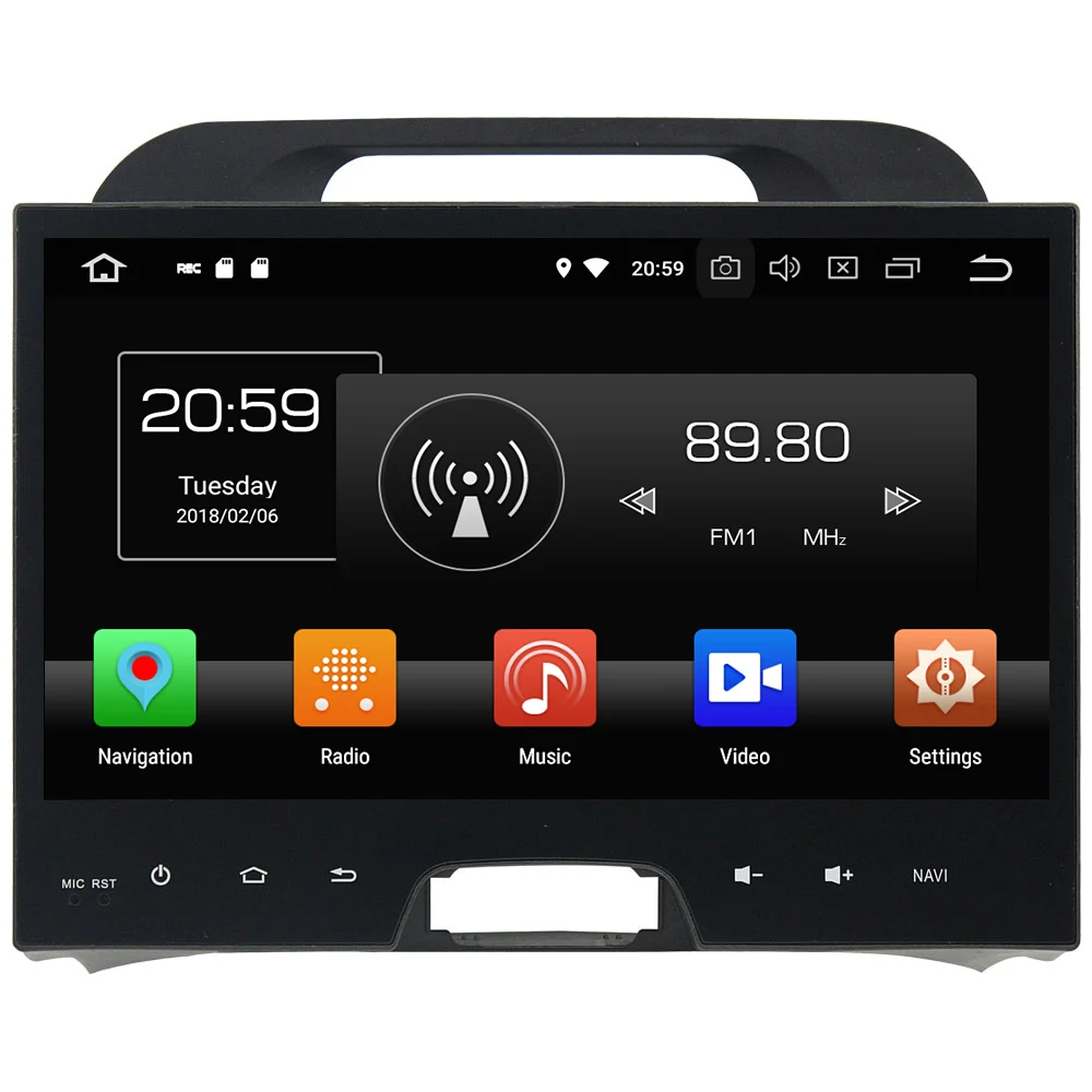 

Android 8.0 Octa core 4GB RAM 32GB ROM Car DVD Radio Multimedia Stereo Player 1024*600 GPS Navigation For Kia Sportage 2010-2012