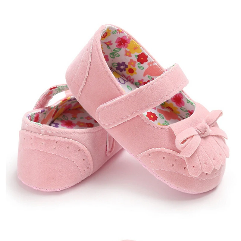 Cute Toddler Newborn Baby Girl Shoes 2018 New Pop Floral Fashion Tassel