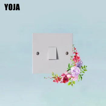 

YOJA Switch Sticker Simple Colorful Flower PVC Room Decorative European Style Wall Decal 15SS0023