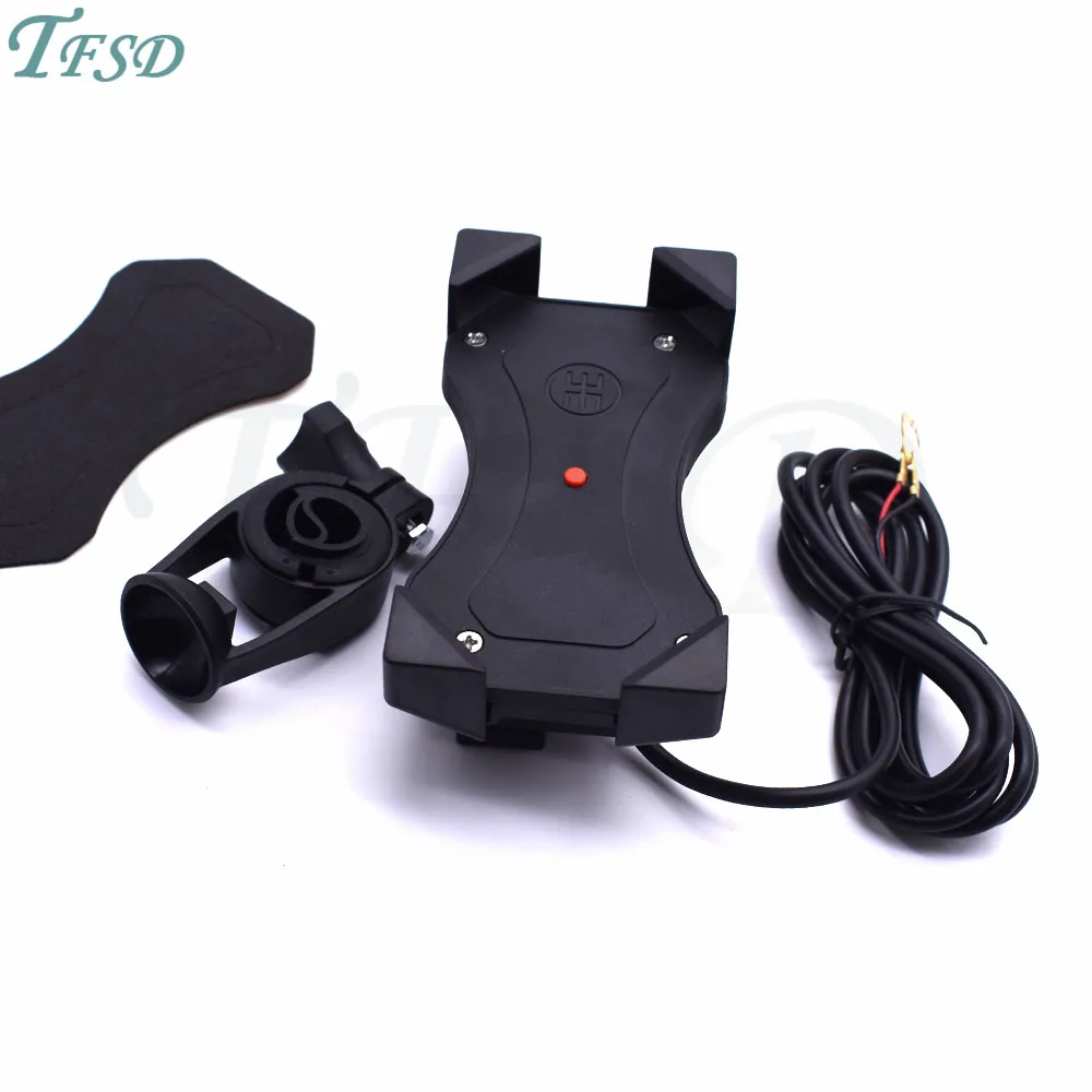 

Bike Motorcycle GPS USB cell Phone Holder 360 Rotatable Handlebar Rearview Mirror Mobile firmly shockproof For Yamaha FJR1300