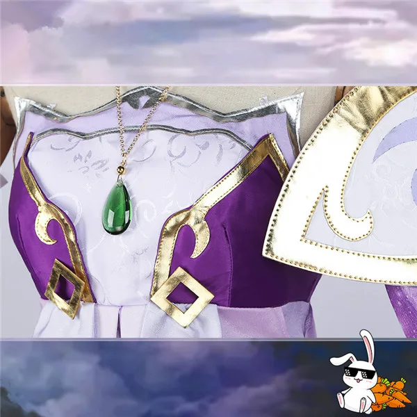 Горячая игра King Of Glory Косплей Костюм Chang'e Холодная луна принцесса фиолетовая юбка полный комплект