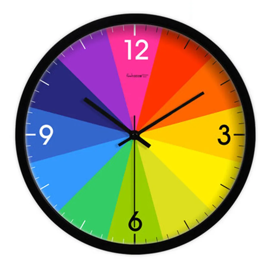 

Colorful Wall Clock Modern Design Large Wall Watch Mechanism Office Clock Metal Secret Stash Relogio Parede Home Decor WZH701