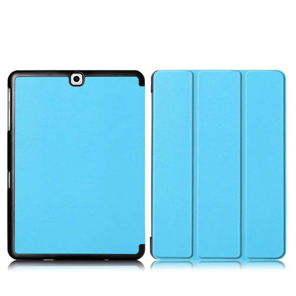 T815 KST Sky blue Из искусственной кожи чехол для Samsung Galaxy Tab S2 9,7 T810 T813 T815 T819 9," дюймовый планшетный ПК чехол для Samsung Galaxy Tab S2 9,7 чехол - Цвет: T815 KST Sky blue