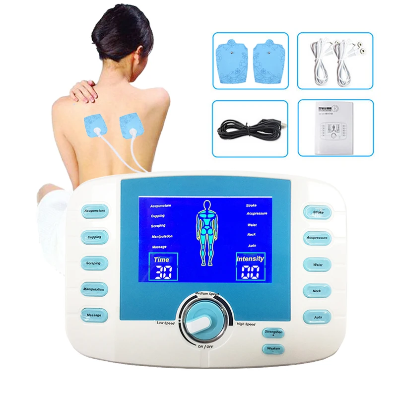 10 Modes Tens Acupuncture Therapy Massager Electric Body Slimming Pulse Muscle Relax Pain Relief Stimulator Health Care + 4 pads 10 Modes Tens Acupuncture Therapy Massager Electric Body Slimming Pulse Muscle Relax Pain Relief Stimulator Health Care + 4 pads