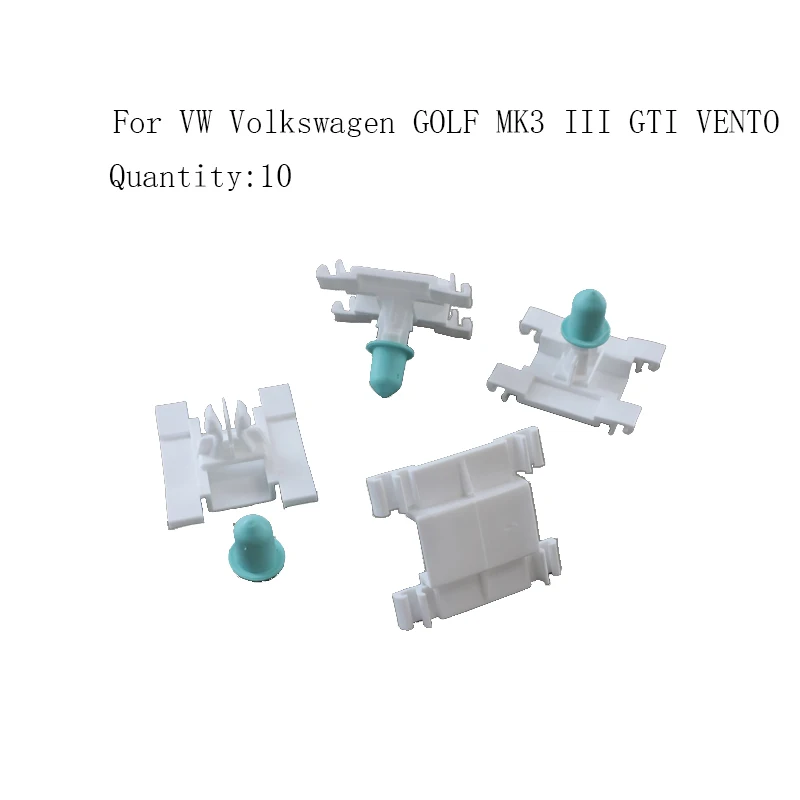 For Volkswagen VW GOLF MK3 III GTI VENTO Door Trim Plastic Strip Clips Exterior Moulding VR6