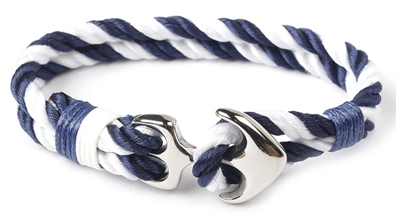 KBAP Женская Мужская мода Якорь браслет морской веревки браслеты викингов браслет дружбы браслеты подарок для мальчиков девочек