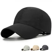 Кепки для бега для мужчин и женщин новая черная бейсболка хип-хоп регулируемая бейсболка быстросохнущая летняя кепка#2p02