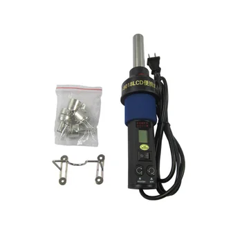 

GJ8018LCD Portable digital hot air gun Desoldering Soldering Station + 4 Nozzle for bga rework repairing