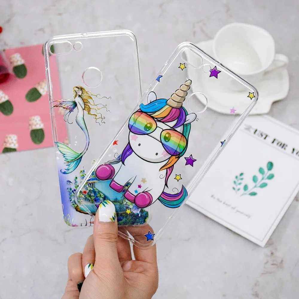 Для Huawei Y9 2018 чехол милый мягкий Силиконовый ТПУ для HuaweiY9 Y92018 Чехлы Мобильный