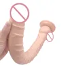 40*4CM Super Long and Huge Dildos Horse Dildo Striated With Strong Suction Cup Flexible Dick Cock Female Masturbator For women. 1
