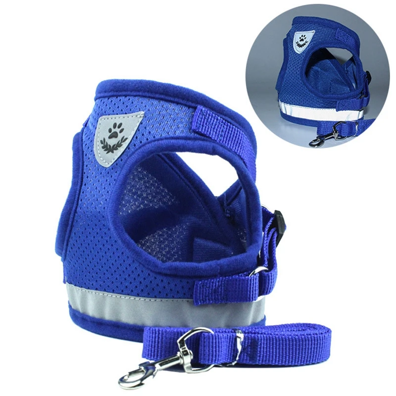 

Pet Dog Harness and Leash Set for Small Dogs Cat Harnesses Vest Safety Puppy Chest Strap Pug Chihuahu peitoral cachorro