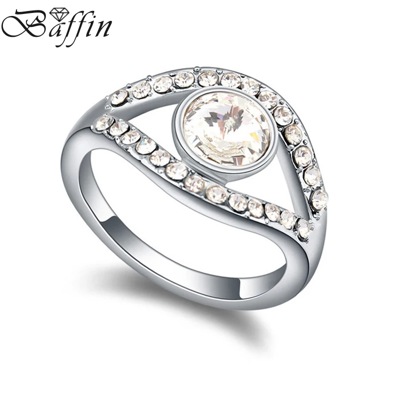 

BAFFIN Kpop Ring Crystals From Swarovski Bijoux for Women Engagement Accessories