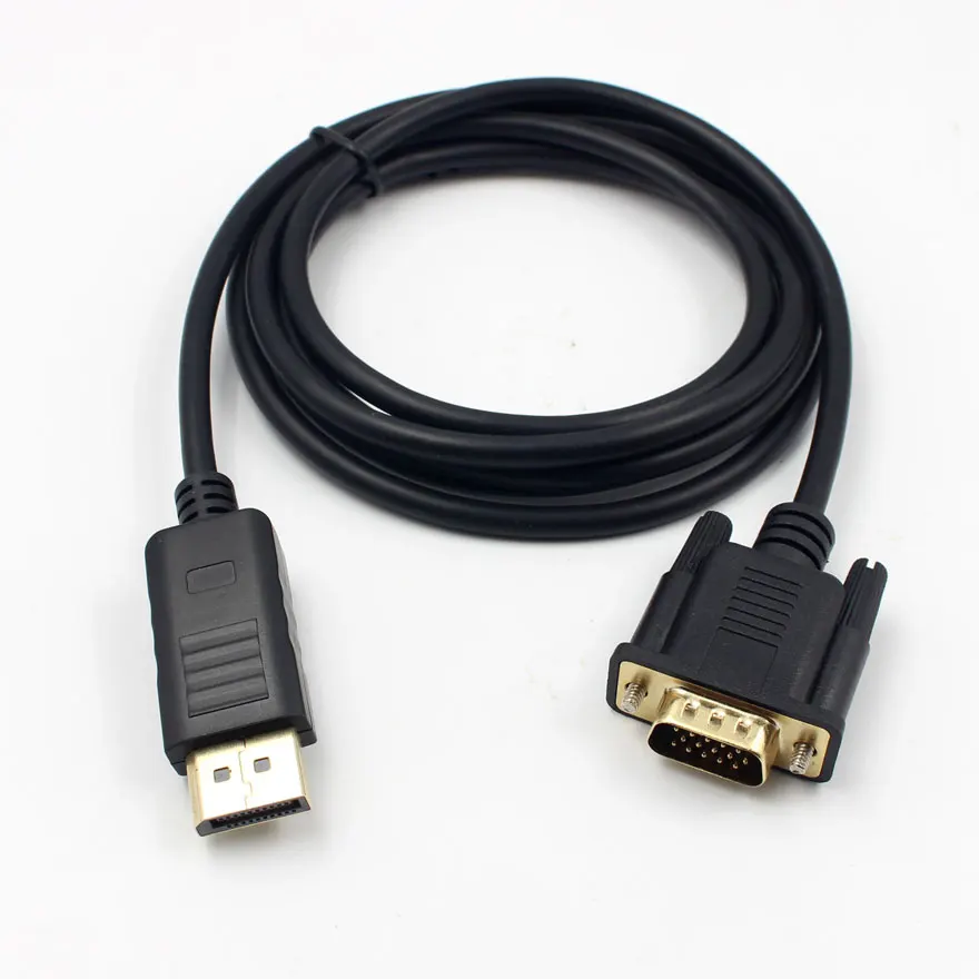 

1.8M Displayport To VGA HD 1080P Adapter Converter Cable Connector For MacBook Monitor Projector Computer Television Smart TV