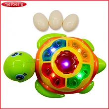 Электрическая универсальная черепаха Головоломка Развивающие игрушки будет лежать светильник яйцо музыка детские развивающие игрушки