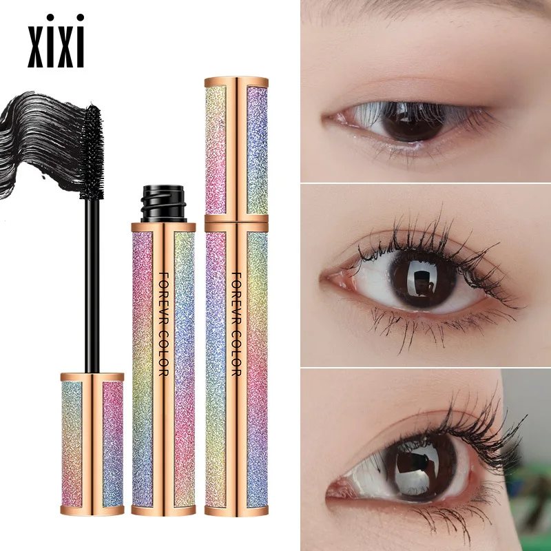 Xixi 4D silk fiber силиконовая кисть для головы звездное небо дизайн тушь удлиняющая