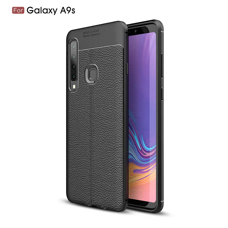 личи копия кожаный кожа силиконовый чехол на samsung galaxy a7 2018 A750F/DS чехлы