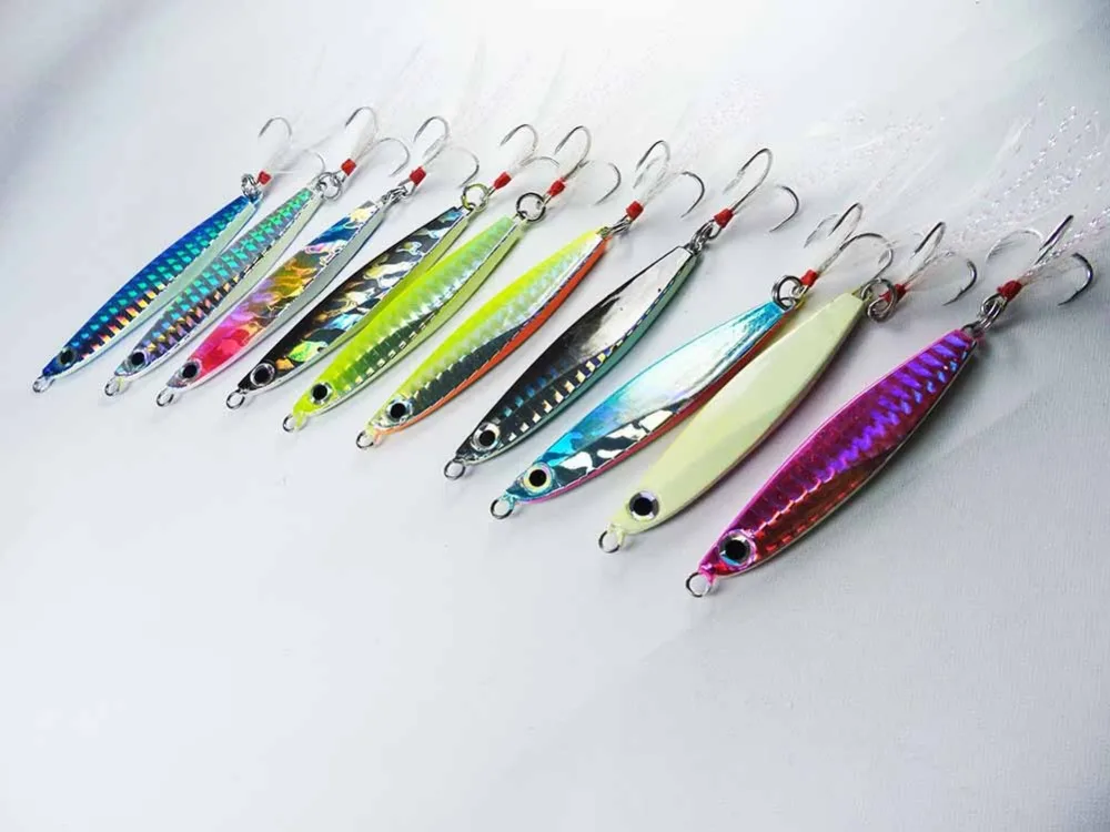 Buy 10pc 22g/0.77oz Metal Jigging Diving Survival Fish
