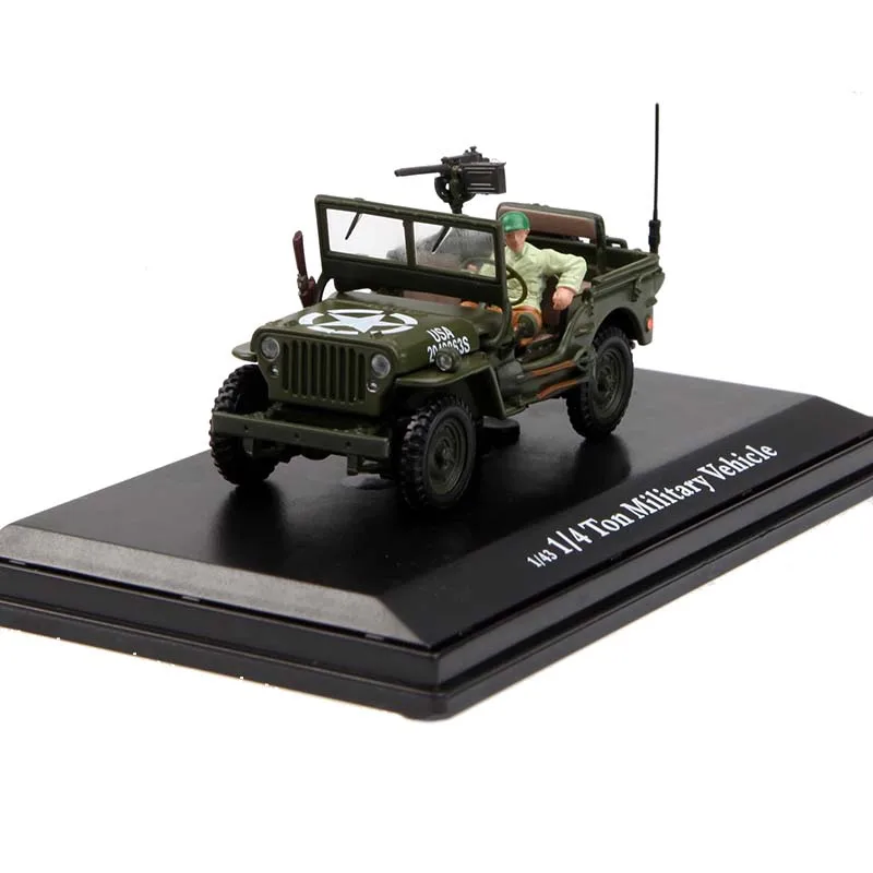 Details about   1:43 WW II Jeep Willys 1947 Military USA Army Model Car Diecast Collection Gift 
