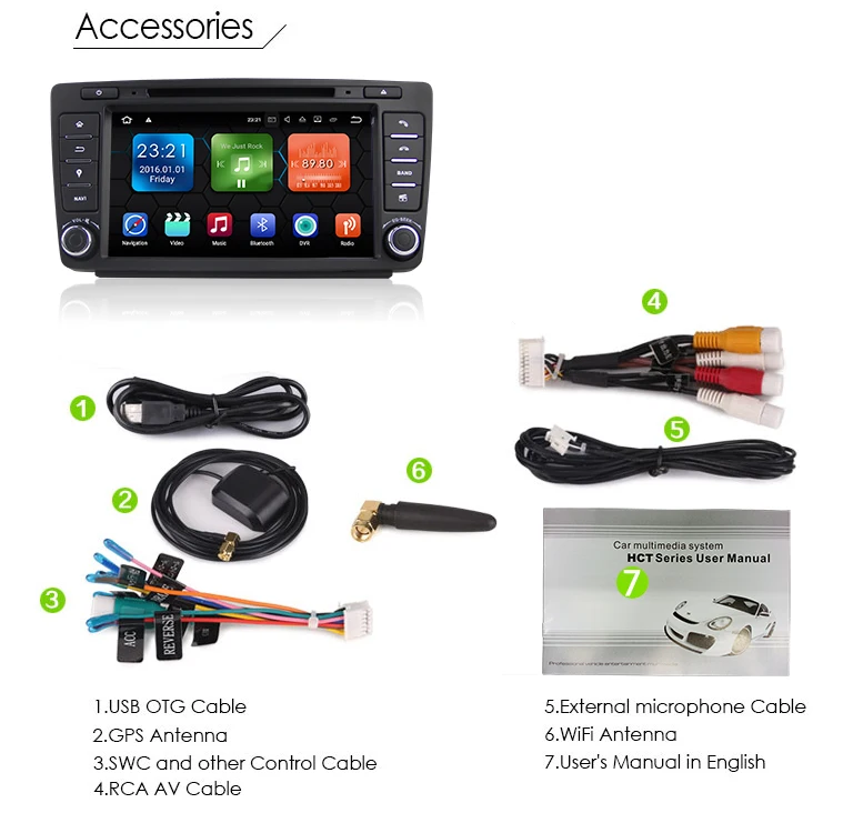 Sale 2 Din Android 8.1 8.0 8 Inch CAR DVD for Skoda Octavia 2 4G+32G 2009-2013 Gps Navigation Wifi Bluetooth head unit autoradio wifi 4