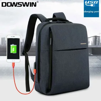 

15 inch Laptop Backpack USB Charging Man Laptop Bags Portable Notebook Case Bag For Macbook 15.6 Travel Bag With Earphone Port
