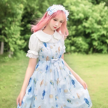 

Princess sweet lolita dress Brocade Garden Lolita dress starfish princess dress ZJY033