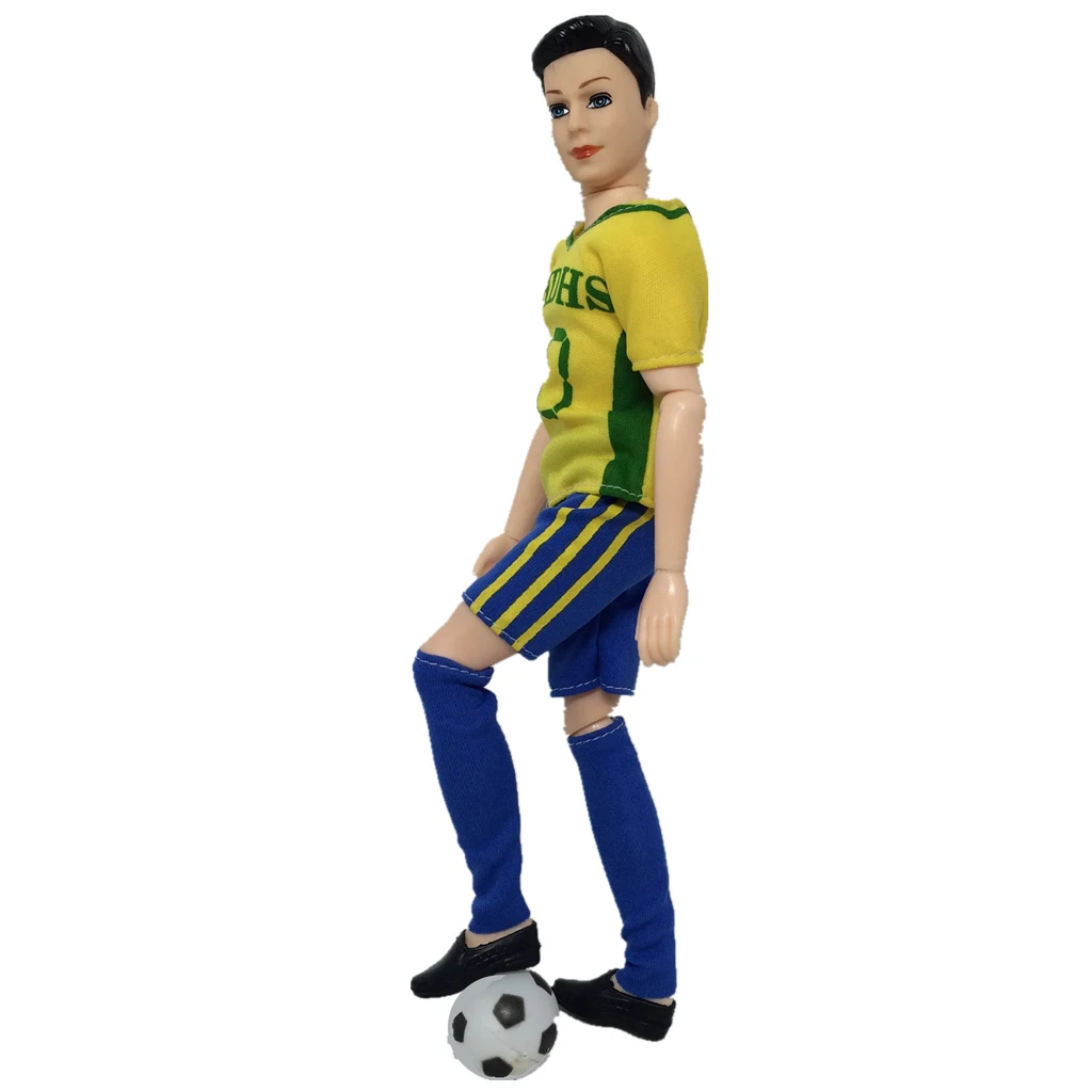 New Hot Doll Clothes Suit Soccer Uniform Soccer Football Players Outfit for 32cm   Dolls Accessory