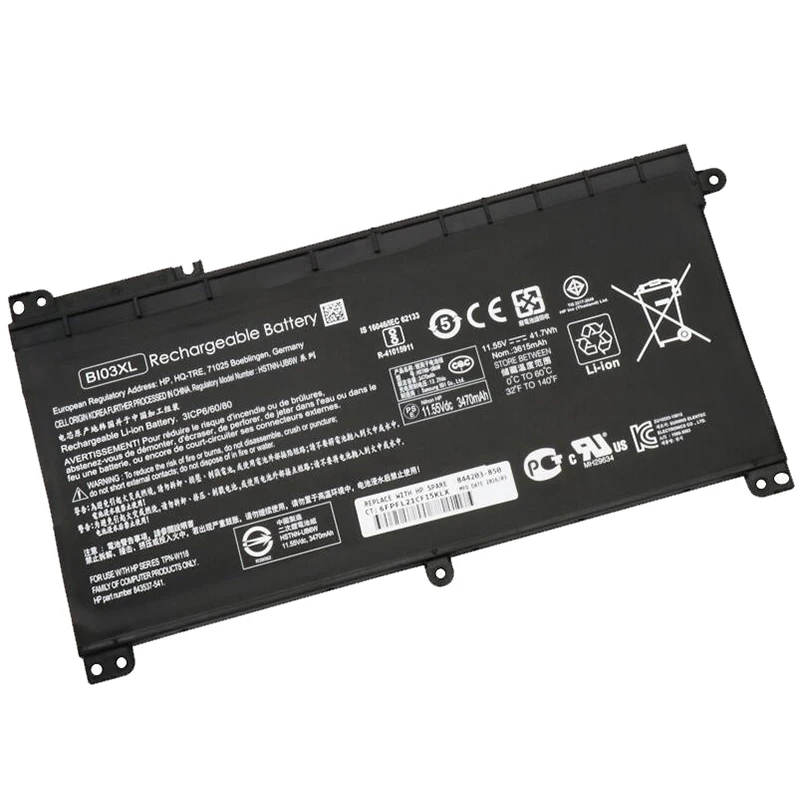GZSM ноутбук батарея BI03XL для hp PavilionX360 13-U100TU U113TU ноутбук батарея HSTNN-UB6W TPN-W118 843537-541 844203-850 батарея