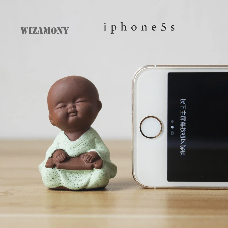 WIZAMONY 1 комплект! Горящая распродажа мини керамика маленький монах китайский