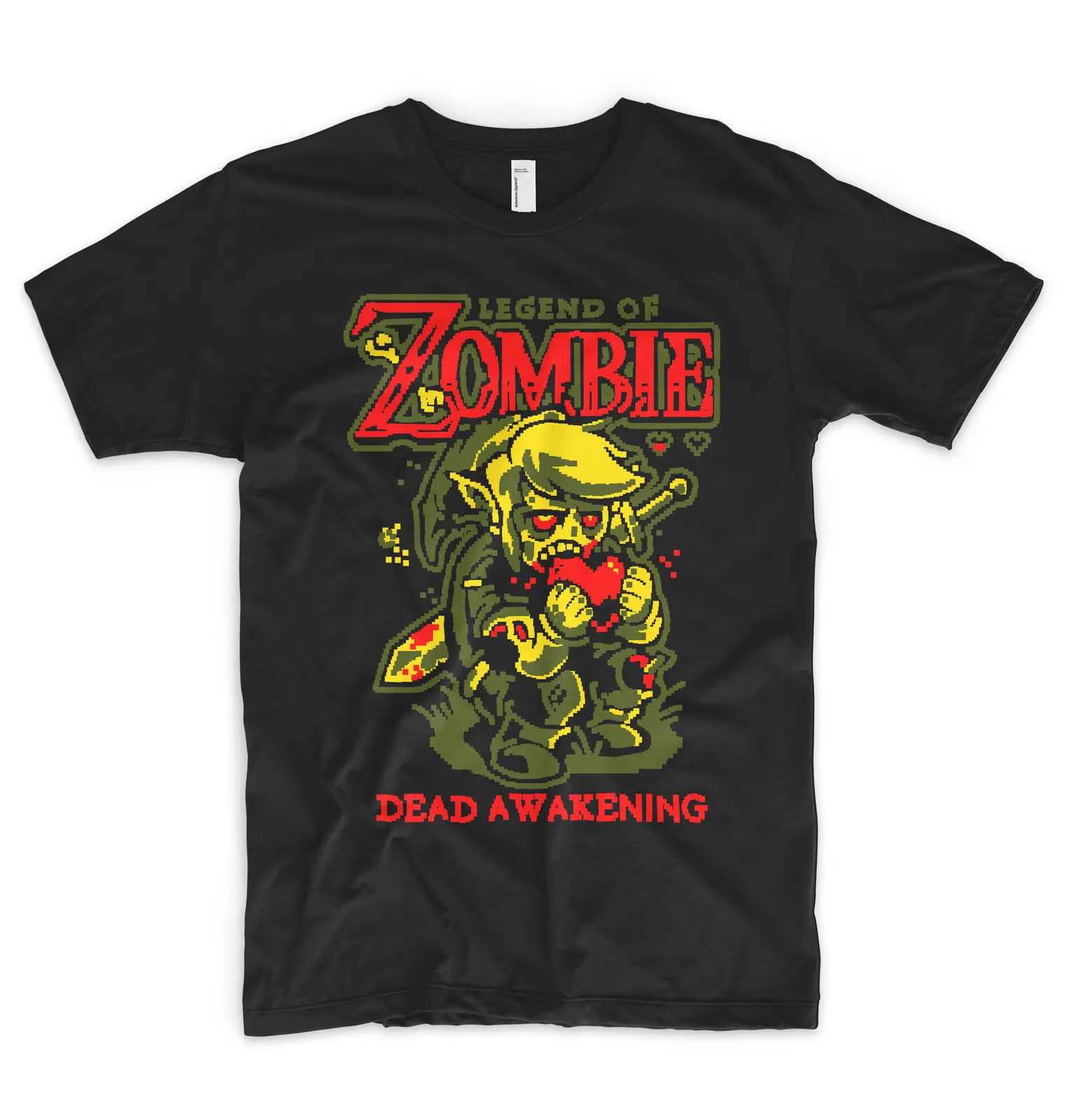 

Legend Of Zombie Zelda T Shirt Walker Geek Funny Triforce Nintendo Retro Game Cartoon t shirt men Unisex New Fashion tshirt