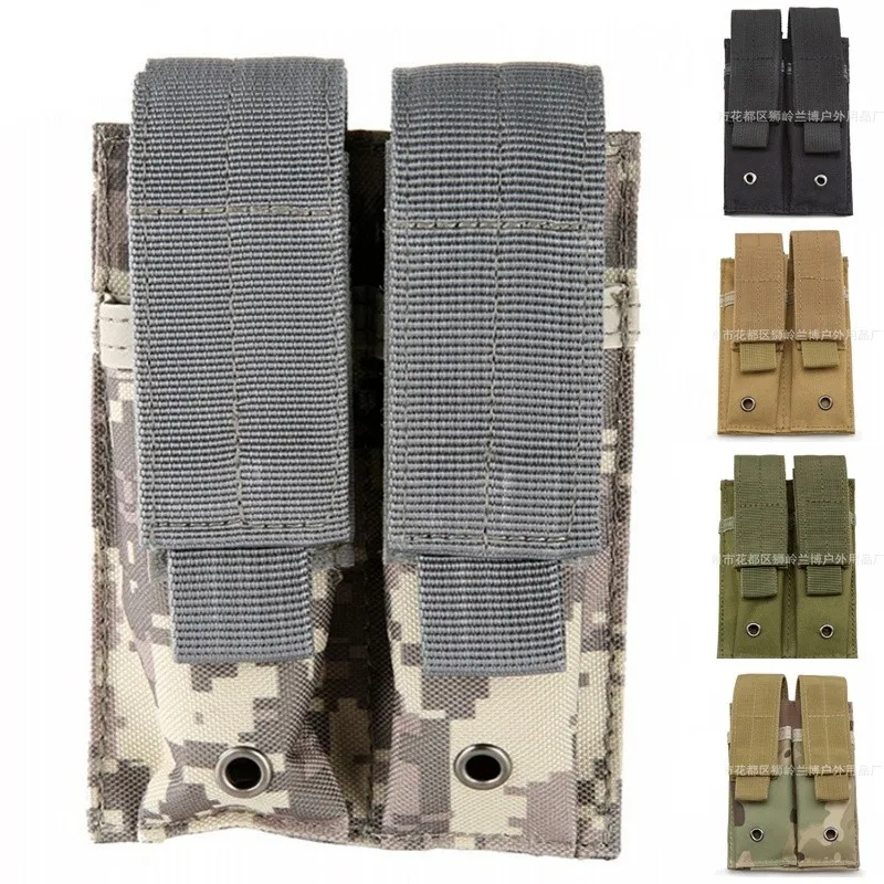 Двойная кобура CQC Molle для ПИСТОЛЕТА Mag тактическая сумка магазина 9 мм Glock 17 18 19 Beretta
