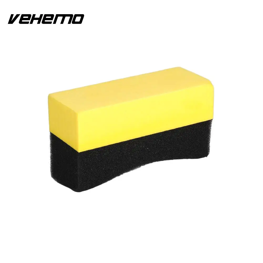 Vehemo 2PCS Wiping Car Wash Sponge Car Edge Cleaning Brush Portable